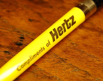 Vintage Hertz Rent A Car Kugelschreiber