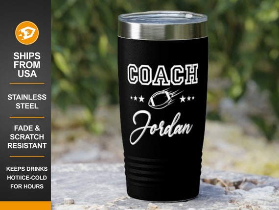 Football Coach Gift, Football Coach Tumbler, Christmas Coach Appreciation Gift, Christmas Gift for Football Coach, Best Coach Ever Cup Il_570xn