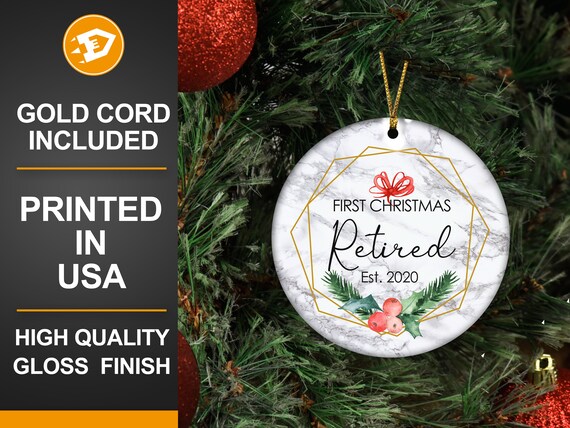 First Christmas Retired Ornaments, Custom Retirement Tree Keepsake - Retirement Ornament, Retired Gift Il_570xn