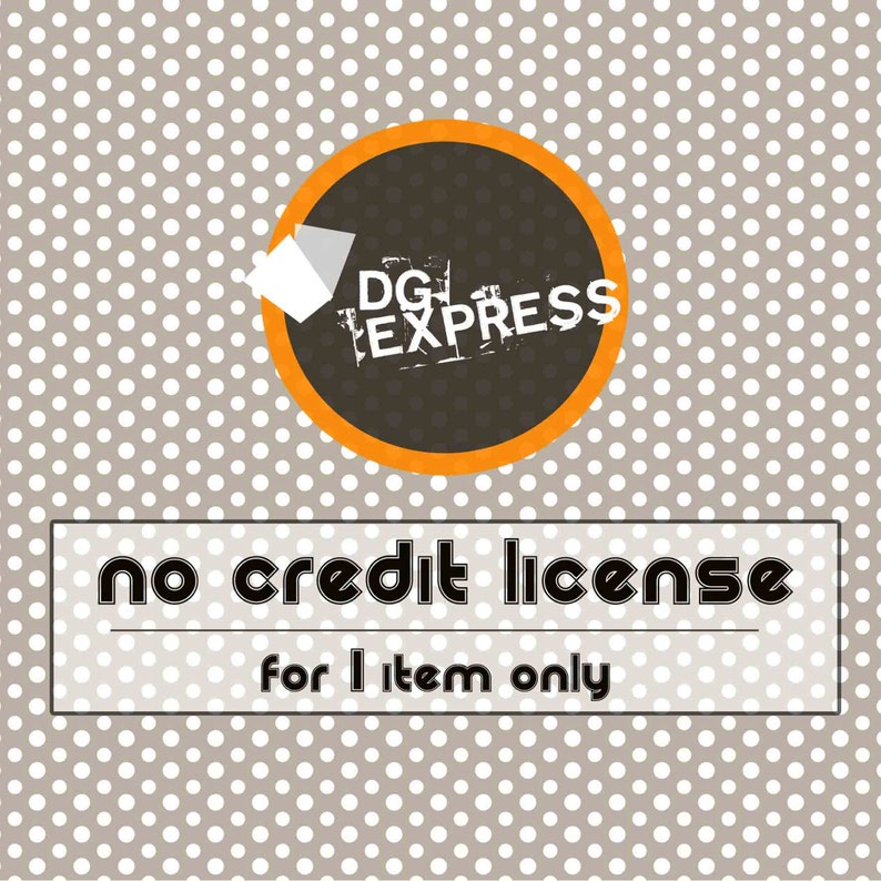 SALE No Credit License Commercial Use Clipart, for Small Business, 1 Licence per Product image 1