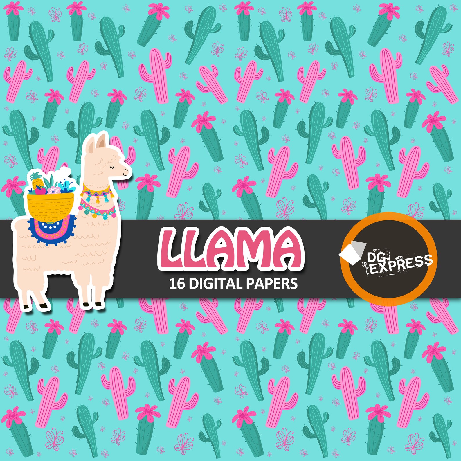 Llama Digital Paper Llama Digital Paper Llama Etsy llama-digital-paper-llama-digital-paper-llama-etsy