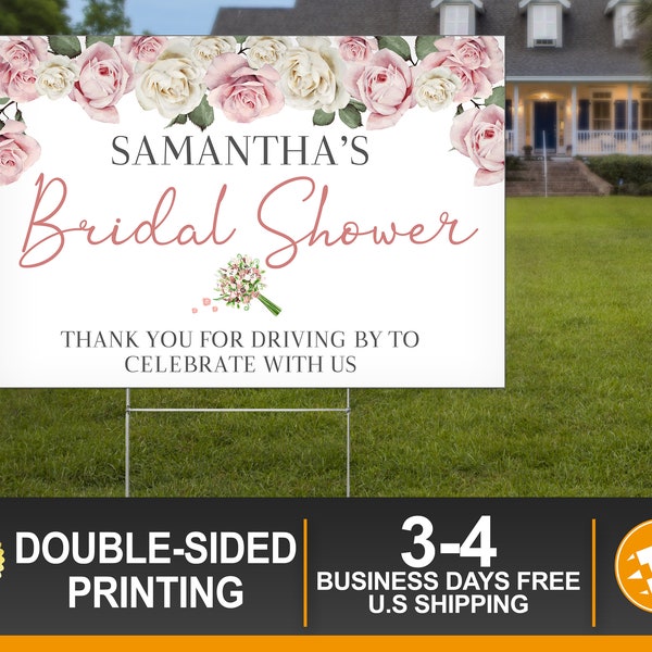 Drive by Bridal Shower Signs Etsy