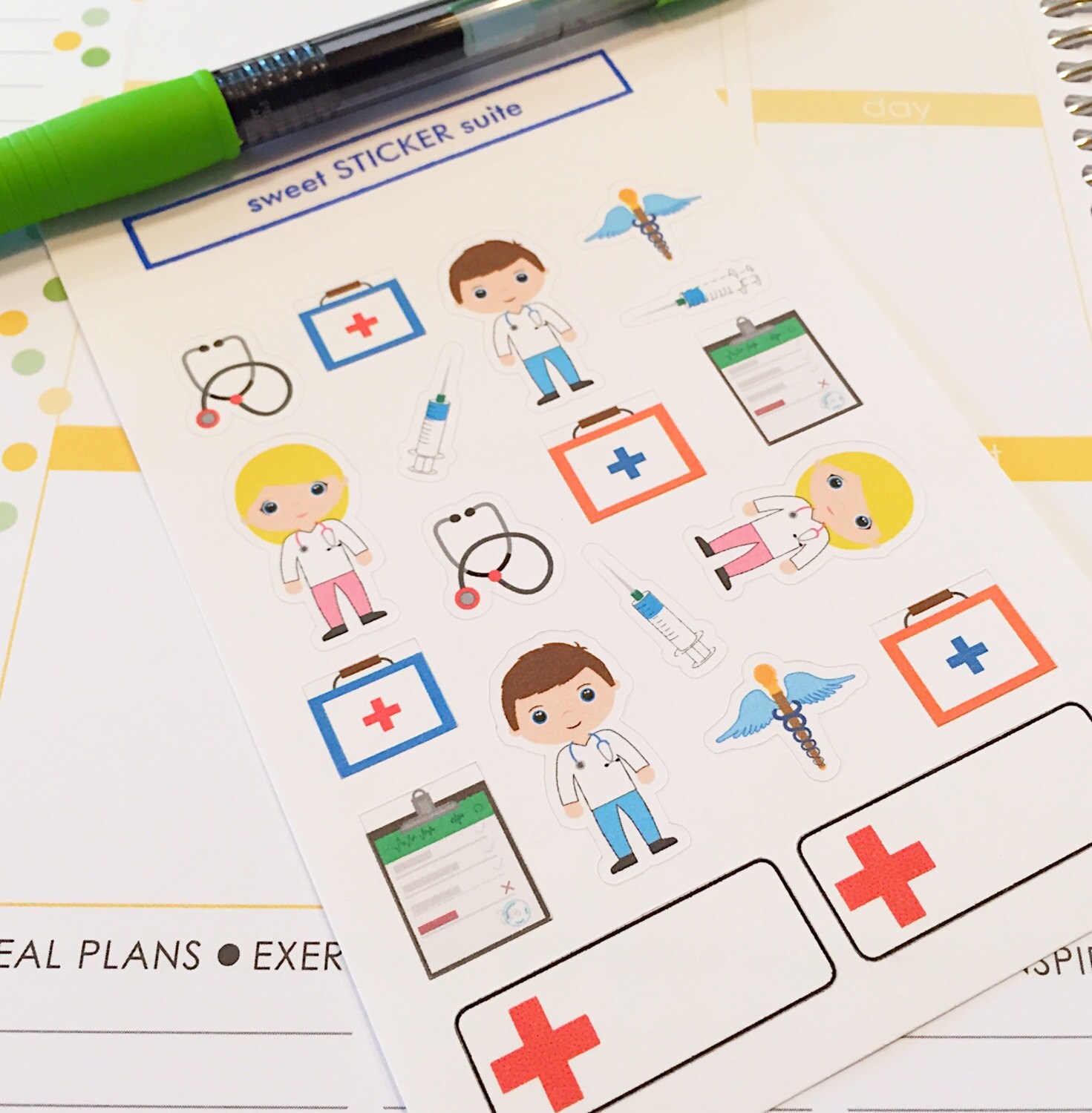 19 Doctor Planner Stickers Cute Doctor Appointment Reminder | Etsy