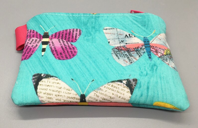 Butterfly Zipper Coin Purse Butterfly pouch CreditBusiness Card Case Gift Card Holder Gift For Butterfly lovers