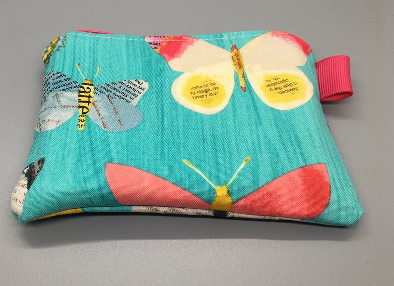 Butterfly Zipper Coin Purse Butterfly pouch CreditBusiness Card Case Gift Card Holder Gift For Butterfly lovers