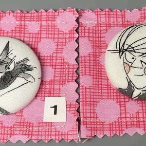 Ghastlie Fabric Needle Minder: Magnetic Quilting, Cross Stitch