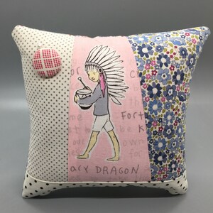 Handmade Patchwork Pincushion OOAK, sewing accessory, gift for quilters, sewing lovers