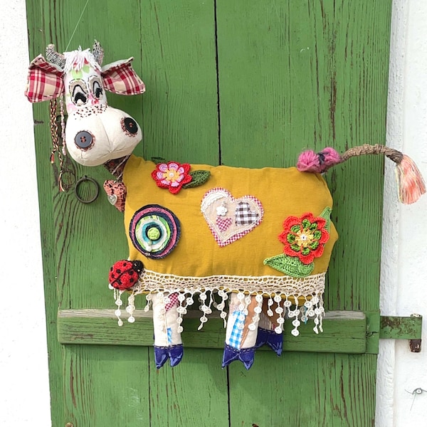 GOOD MOOD vache ~ durable upcycling décoration porte photo mur cintre drôle