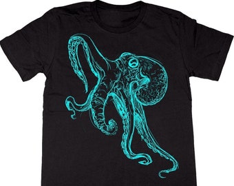 Men's OCTOPUS Tee - Animal Art - Softstyle CVC T-shirt