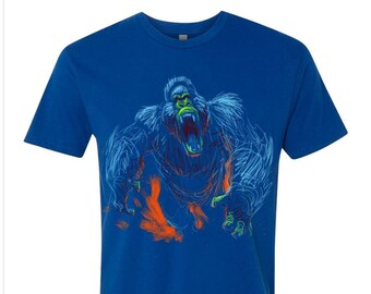 Gorilla T-Shirt - Animal Art - Softstyle CVC - Unisex Adult Tee - Gift for Nature Lovers - Hand Drawn