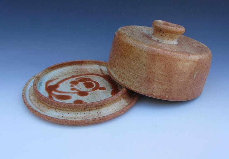 Stoneware Covered Butter Dish
