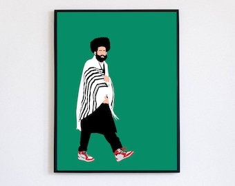 Nike Shoes | Hasidic Jew Art | Minimalist Vector Decor | KoolKippah Prints