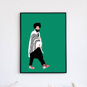 Nike Shoes | Hasidic Jew Art | Minimalist Vector Decor | KoolKippah Prints