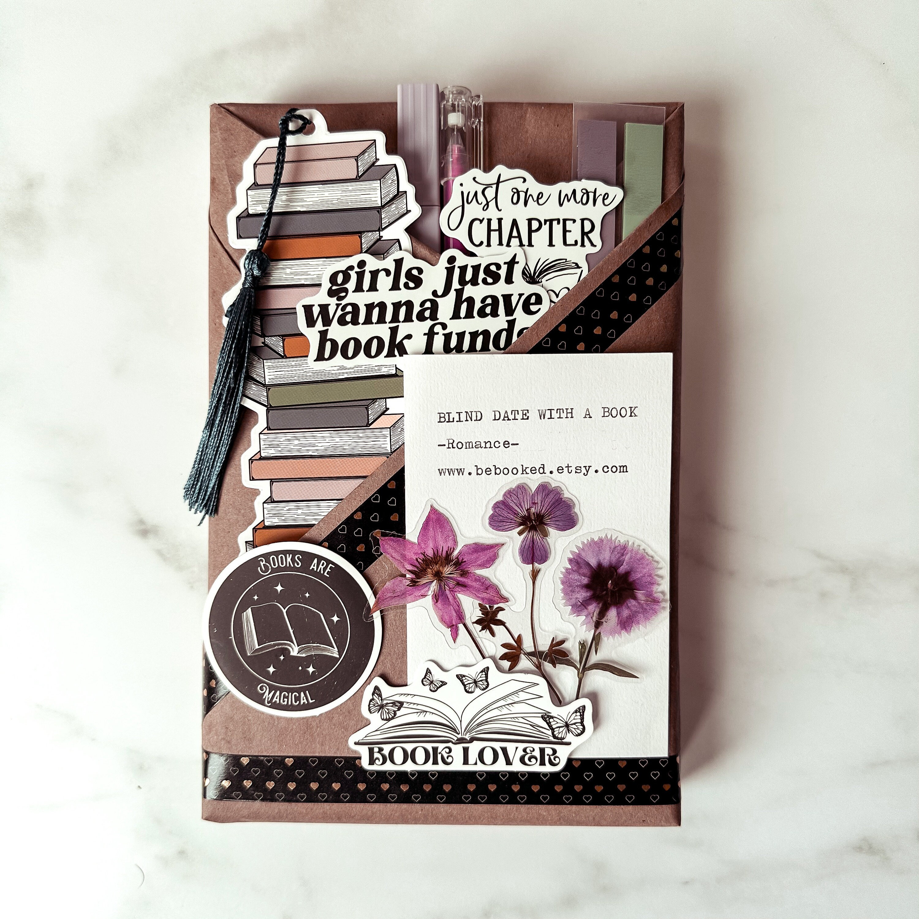 Blind Date with a Book Spicy, Gift Idea for Book Lovers, Care Package for Her, Book Box for Book Club Gifts, Blind Date with Book, Self Care