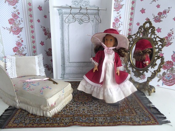 Reduced Victorian Style Dressing Room For All 7 9in 17 23cm Dolls Like Betsy Middle Blythe Mini American Girl Lottie Strawberina
