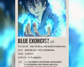 Blue Exorcist Poster Etsy