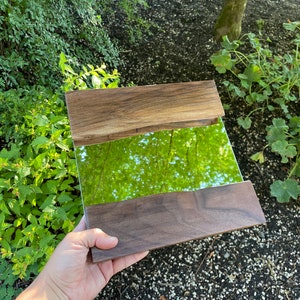 Oregon Black Walnut Live Edge Mirror