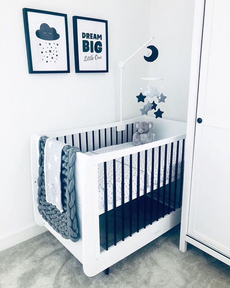 Cot Mobile Hanger Baby Mobile Hanger White Crib Wooden Etsy Australia