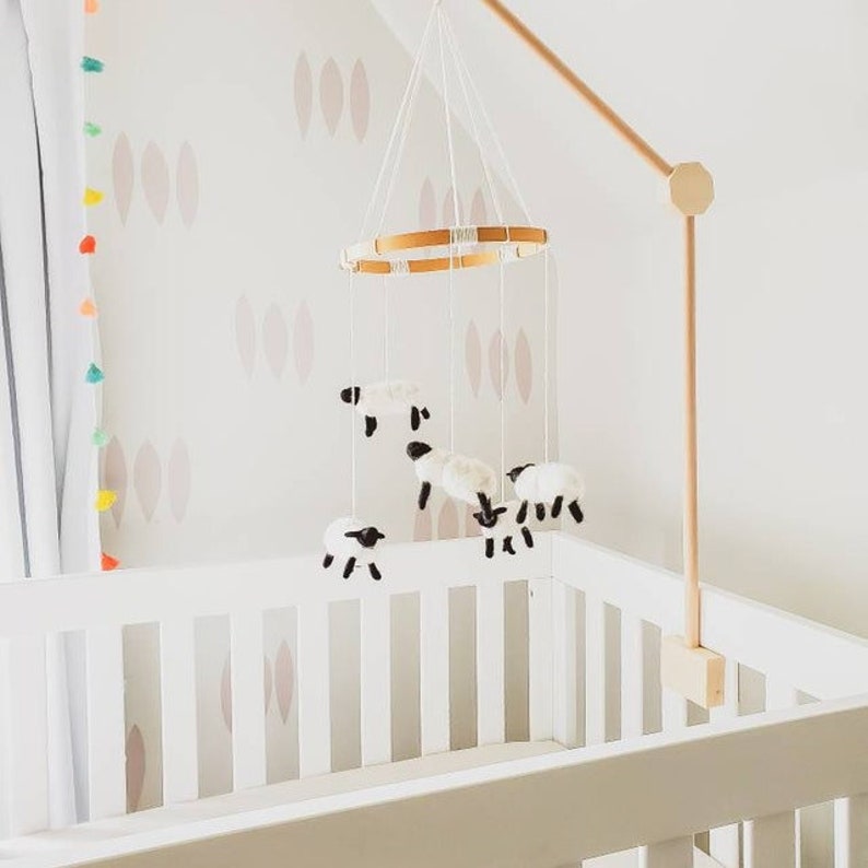 Cot Mobile Hanger Baby Mobile Hanger Crib Wooden Mobile Etsy