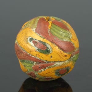 Glass mosaic bead, Eurasia, Ancient Byzantine/Islamic period