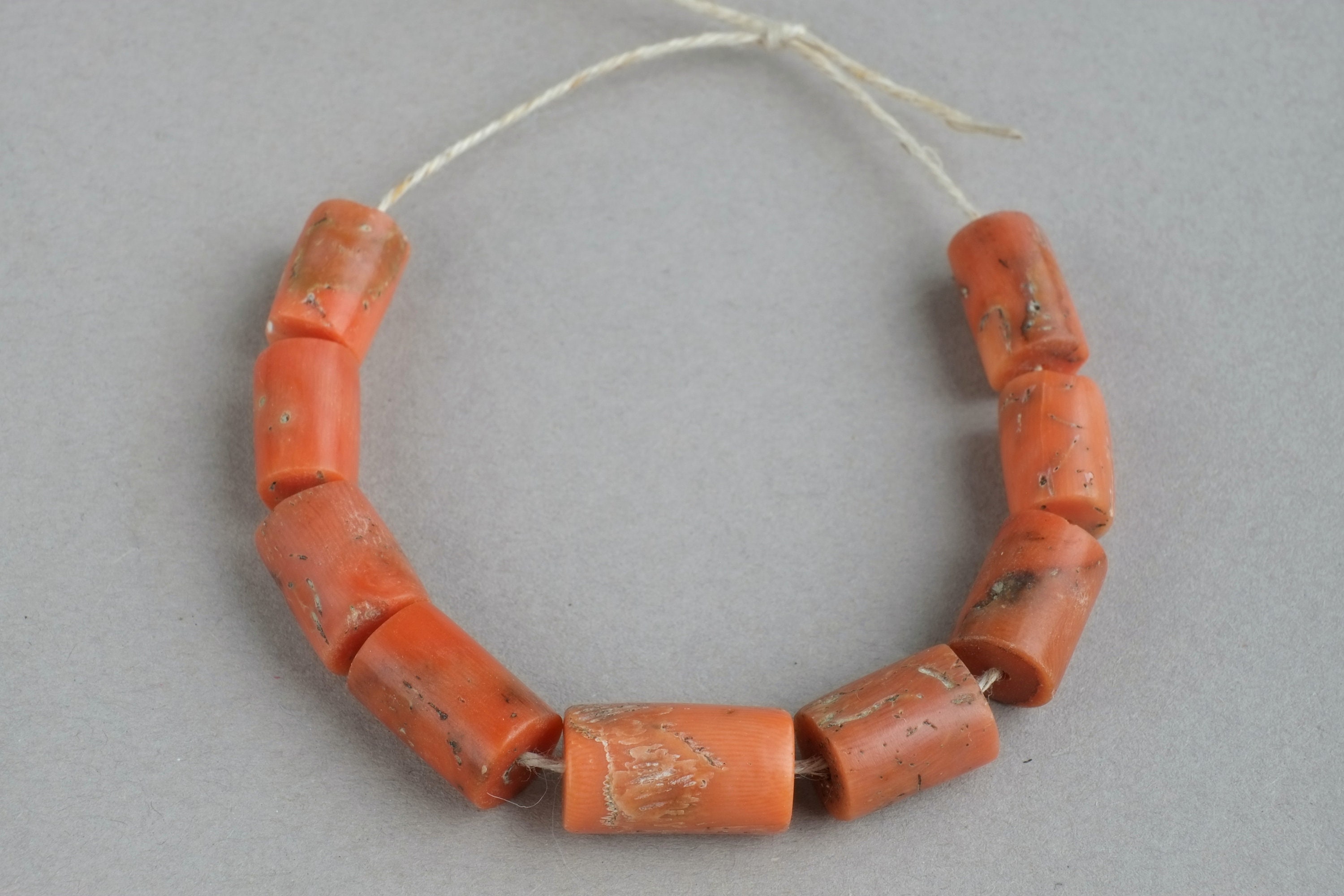 Antique Mediterranean Coral Beads Natural Coral Jewelry Etsy