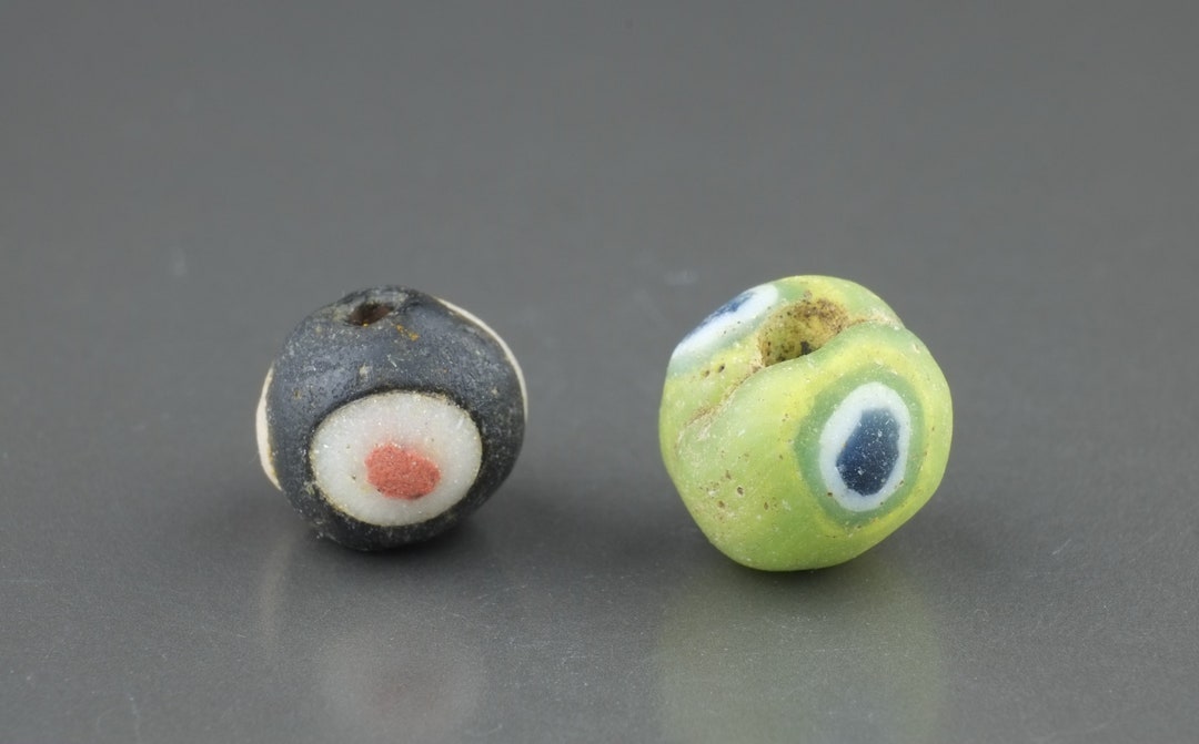 Antique Glass Eye Beads Byzantine/islamic Period Etsy