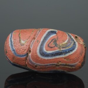 Antique glass mosaic bead
