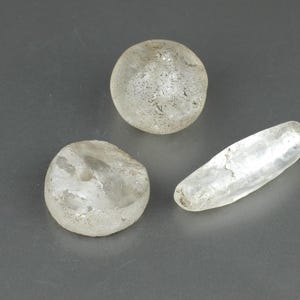 Antique rock crystal beads