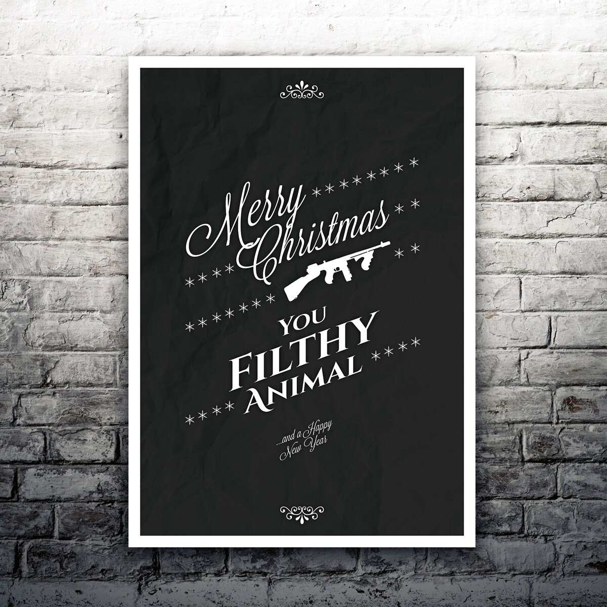 Home Alone Merry Christmas You Filthy Animal Movie Poster | Etsy