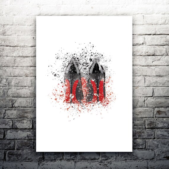 Red Soles Designer Shoes, Louboutin-inspired Fashion Illustration, Digital  Fashion Wall Art, Fashion Poster, Instant Digital Download - Etsy