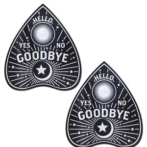 Nipple Cover Pasties - Ouija Planchette - Peel & Stick, One Size - Sweat, Waterproof, Latex Free, Gluten Free - Hypoallergenic Seamless
