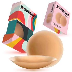 PASTEASE Nipple Covers - Sticky Adhesive Silicone Pasties - Reusable & Hypoallergenic Seamless Cakes Breast Covers