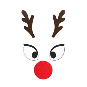 Reindeer Boob Kit Pasties: Rudolph Eyes Nose & Antler Nipple Cover by Pastease®