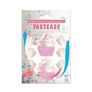Edible Pasties - Tastease - Cake Batter Flavored Cupcake Shaped Candy by Pastease - 13 Piece Set - Fun for A Special Occassion or Everyday