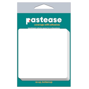 Refills Coverage Nipple Cover Pasties: Double Stick Adhesive Squares - Peel & Stick, One Size - Sweat/Waterproof, Latex Free, Gluten Free