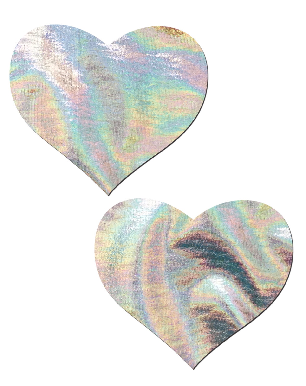 Red Heart Nipple Tassels - Holographic