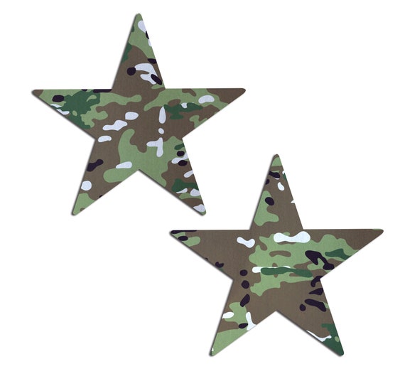 Pasties Nautical Star: Military Multi-cam Camouflage Nipple