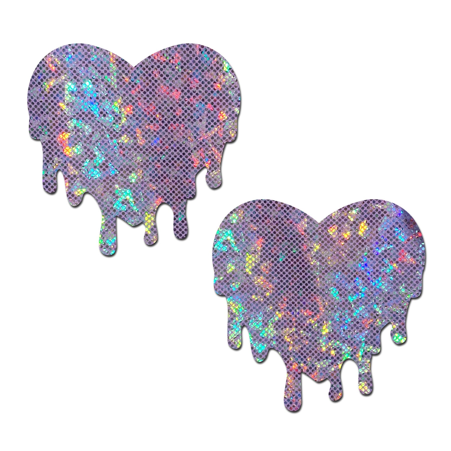 PASTEASE Lilac Melty Heart Nipple Covers for Festivals, Raves, and Lingerie | Medical Grade, Waterproof, Latex Free & Made in USA