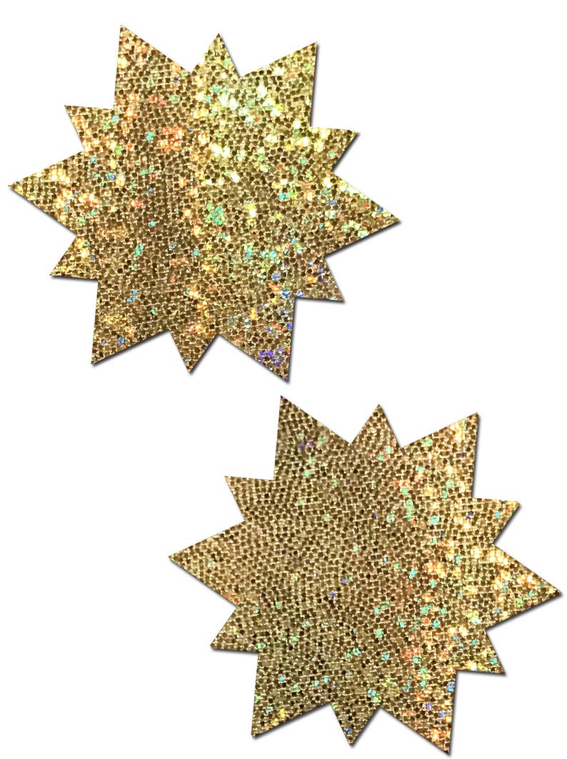 Pasties Sunny Glitter Gold Sun Nipple Pasties by Pastease\u00ae os