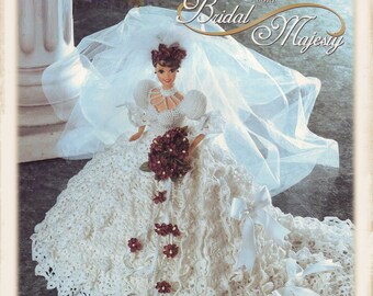 crochet wedding doll