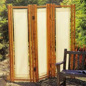 Vintage Woodworking Plans:  Privacy / Sun / Shade / Room Divider Screen approx 6&#39;x6&#39;