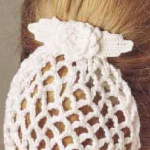 Vintage Crochet Pattern:  Irish Rose Snood