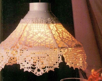 Vintage Crochet Pattern :  Lamp Shade