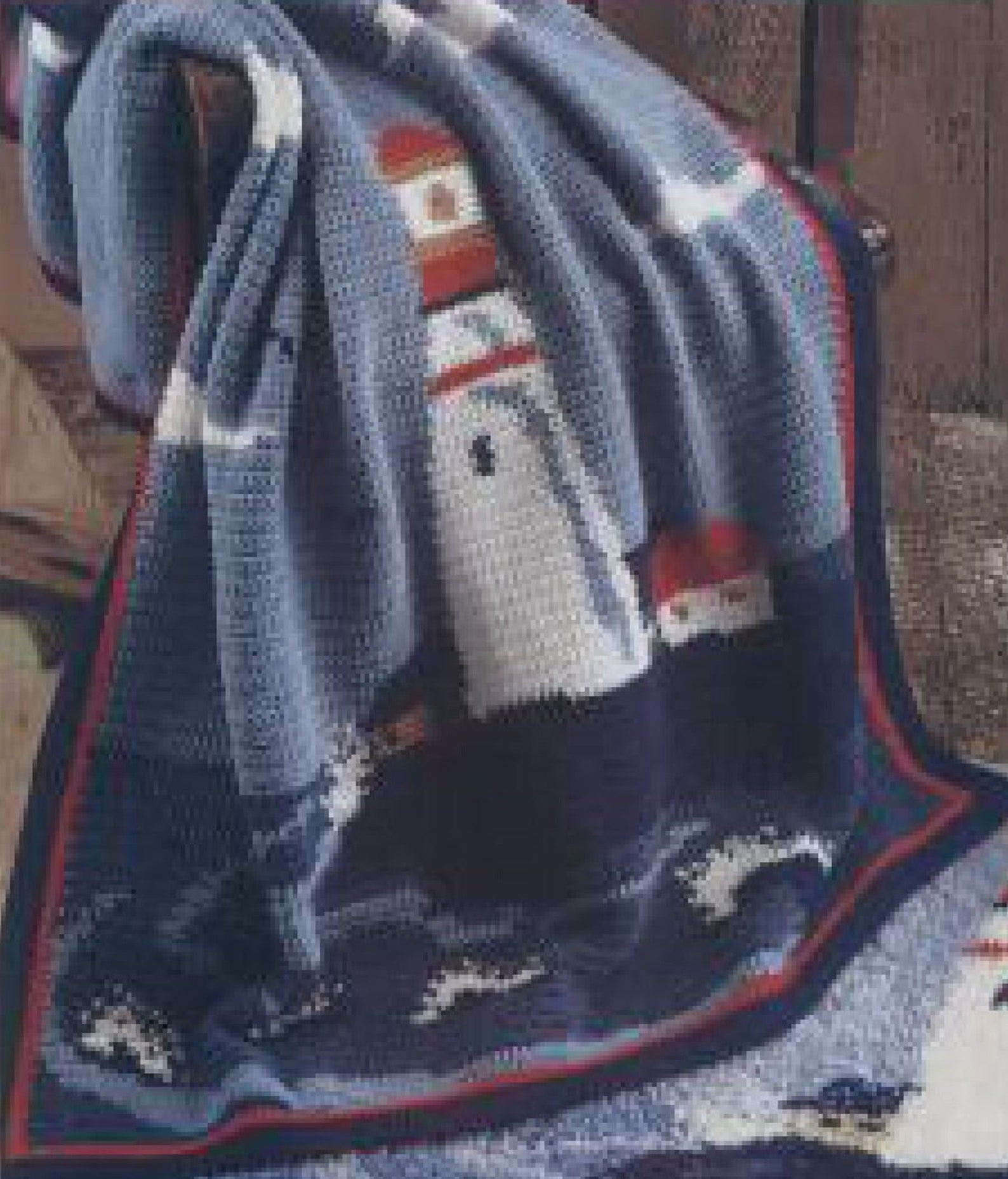 Vintage Crochet Pattern Lighthouse Afghan Etsy
