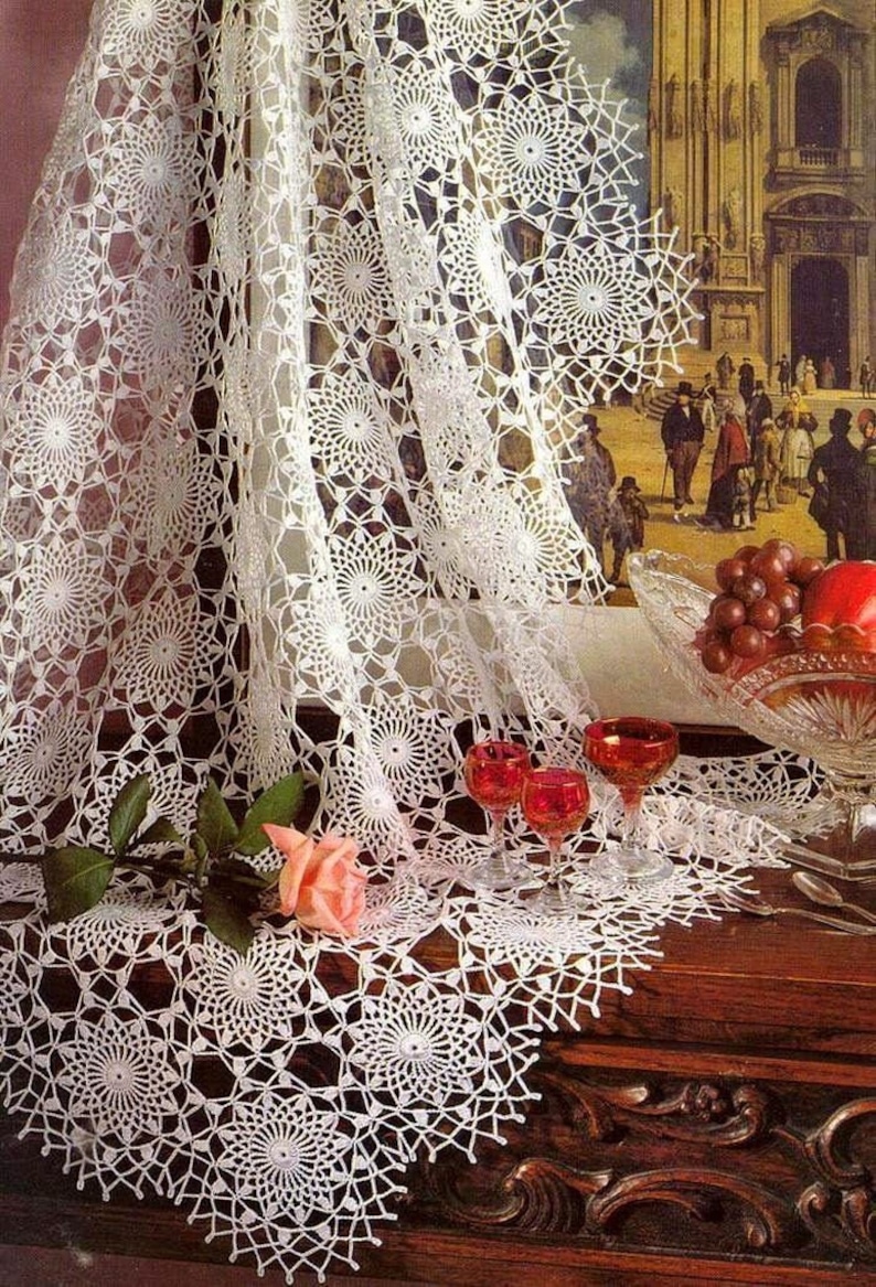 Lace Tablecloth Crochet Pattern