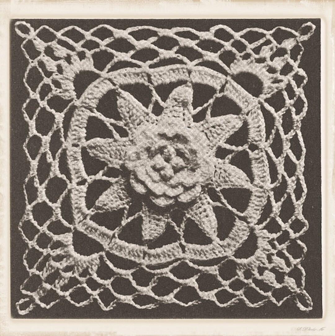 Vintage Crochet Pattern : Heirloom Dublin Beauty Bedspread - Etsy