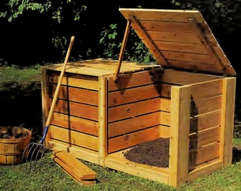 Vintage Woodworking Plans:  Compost Bin Build