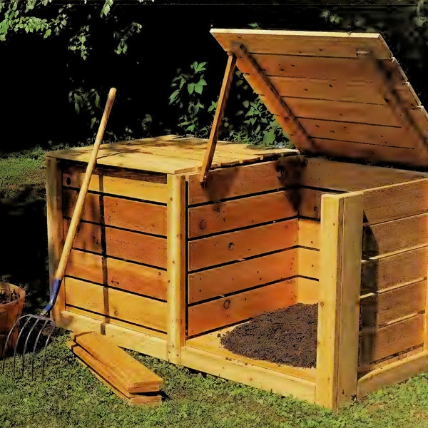 Vintage Holzbearbeitungspläne: Kompostbehälter bauen