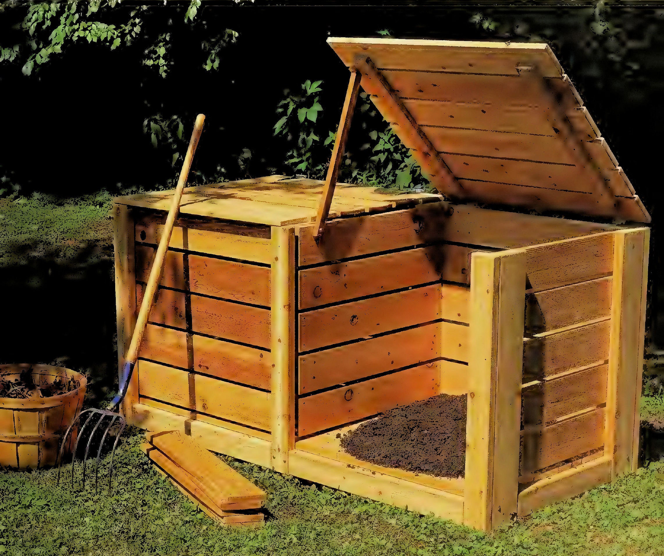 Wood Worm Bin 