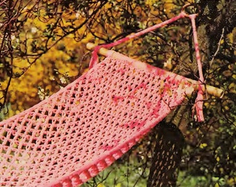 Vintage Crochet Pattern:  Back Yard Hammock